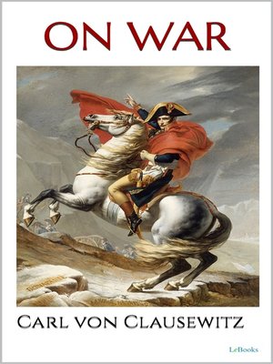 cover image of ON WAR--Carl von Clausewitz